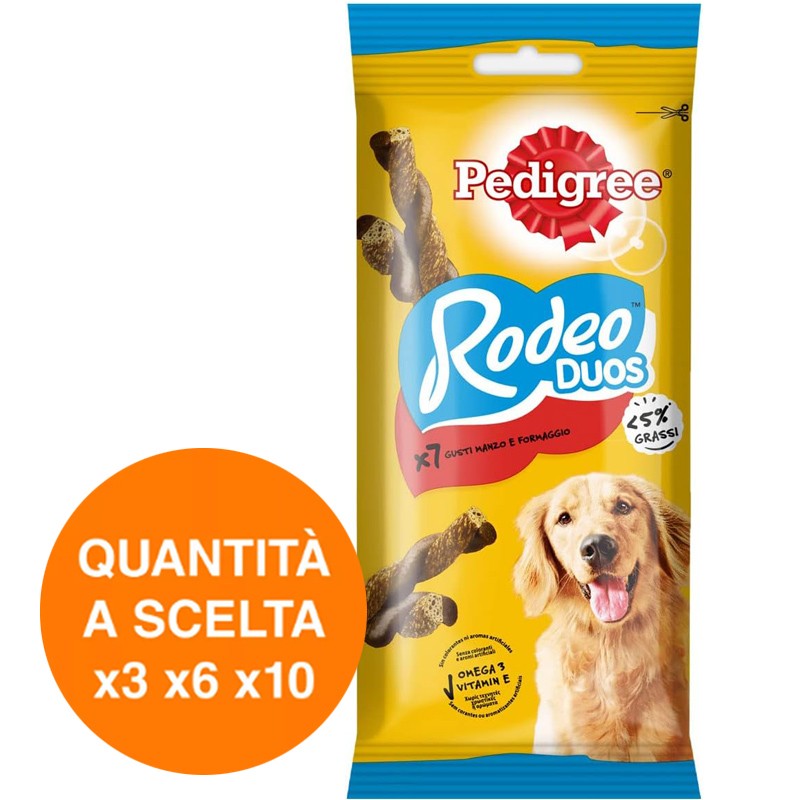 Pedigree Rodeo Duos Stick Intrecciati Gusto Manzo Formaggio Snack Premi per Cani