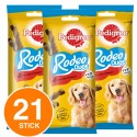 Pedigree Rodeo Duos Stick Intrecciati Gusto Manzo Formaggio Snack Premi per Cani