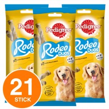 Pedigree Rodeo Duos Stick Intrecciati Gusto Pollo e Bacon Snack Premi per Cani