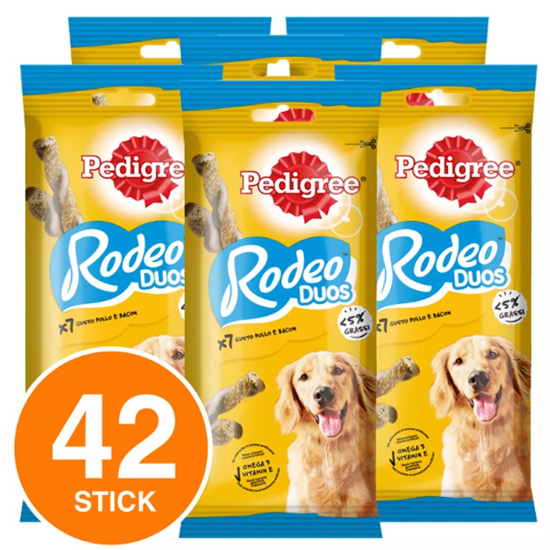Pedigree Pedigree Rodeo Duos Stick Intrecciati Gusto Pollo e Bacon ...