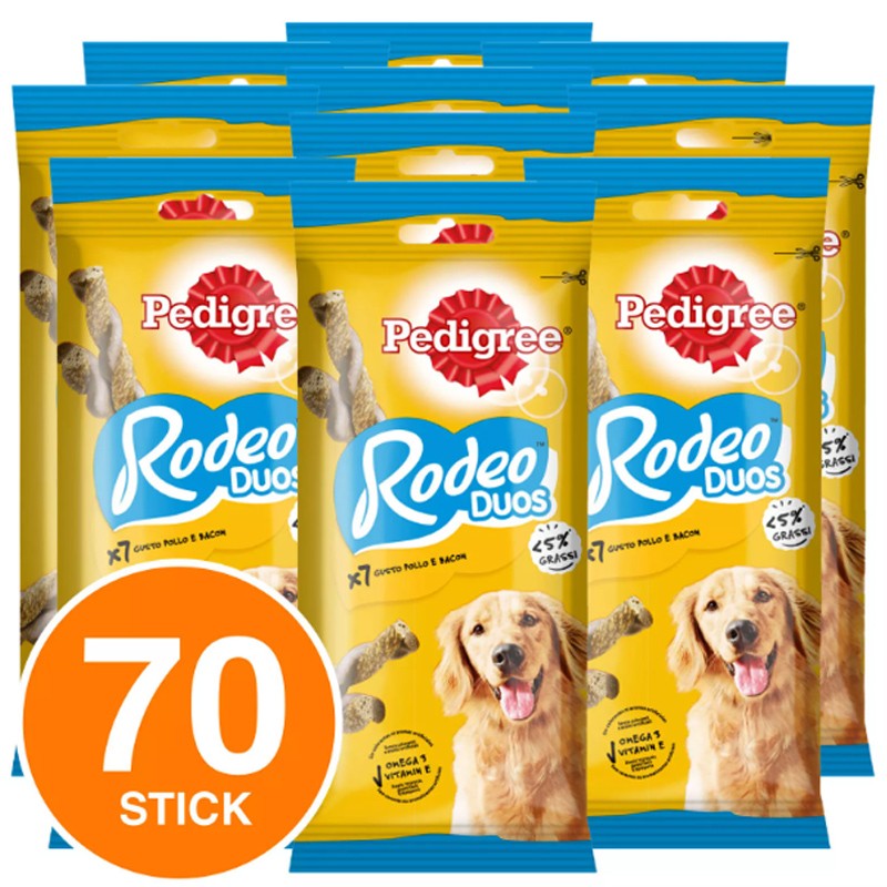 Pedigree Pedigree Rodeo Duos Stick Intrecciati Gusto Pollo e Bacon ...