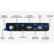 TIM Tim Vision BOX Decoder 4K Ricevitore Digitale Terrestre DVB-T2 ...