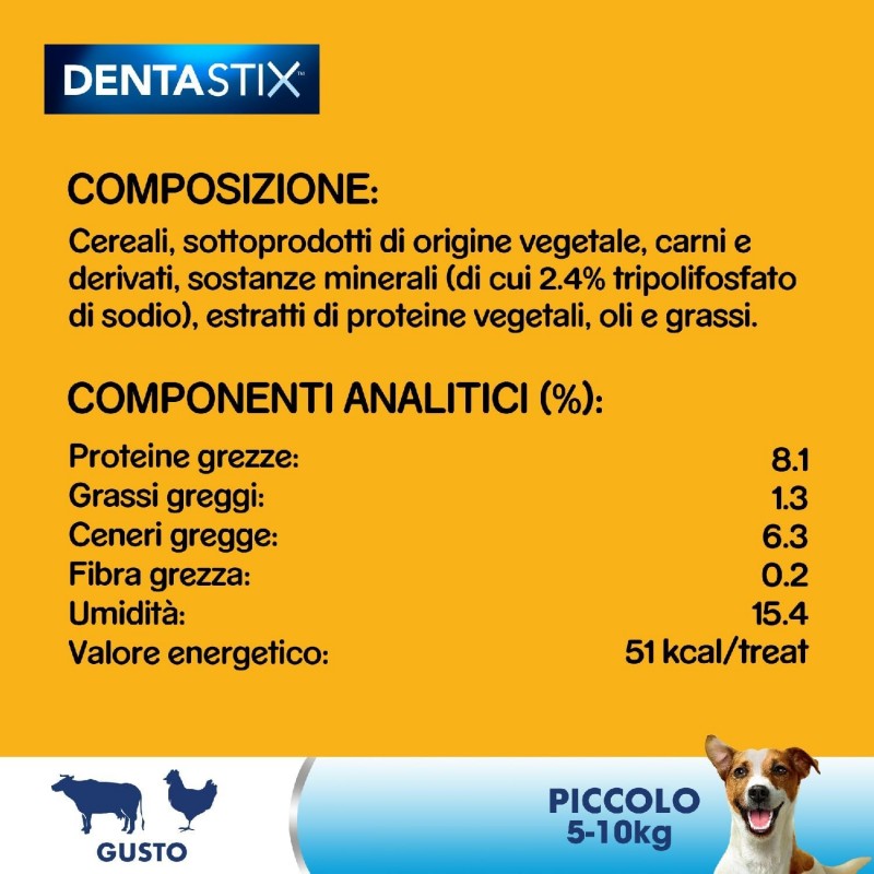 Pedigree Pedigree Dentastix Small per l'igiene orale del cane 10 co...