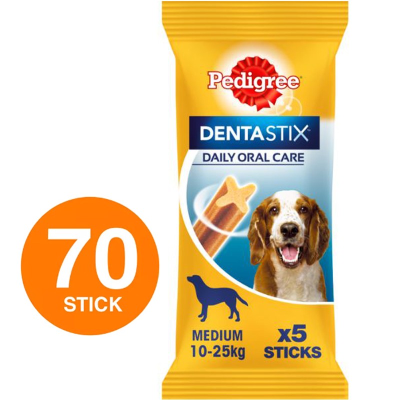 Pedigree Dentastix Medium per l'igiene orale del cane 14 confezioni da 5 Stick