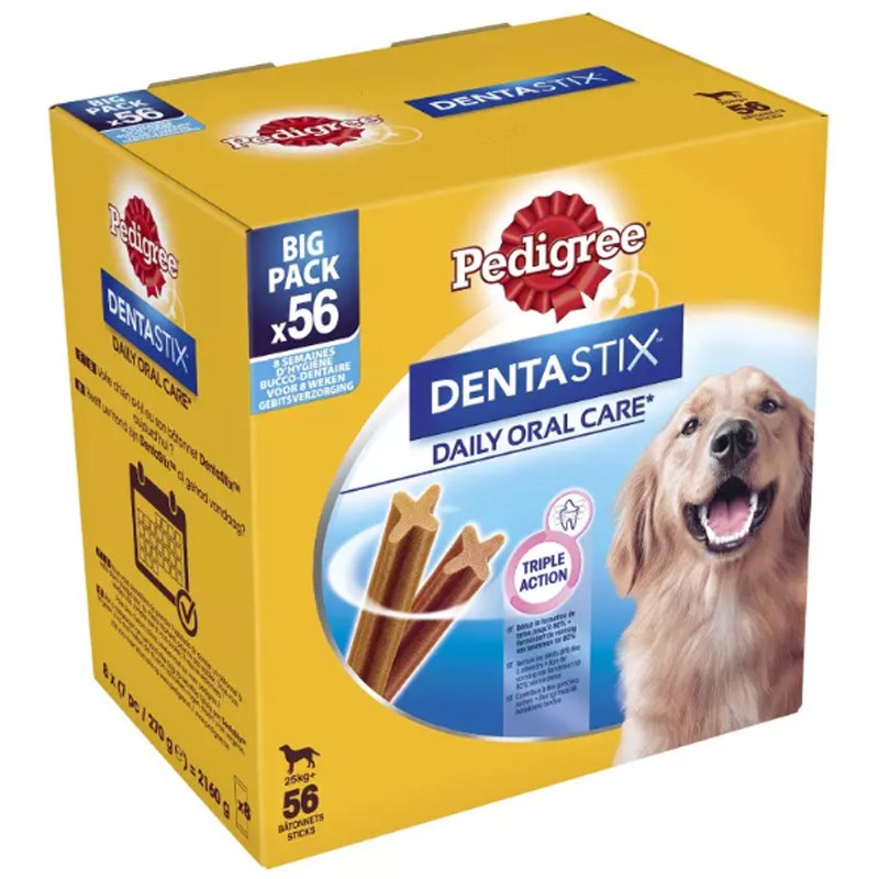 Pedigree Dentastix Large per l'igiene orale del cane 14 confezioni da 4 Stick