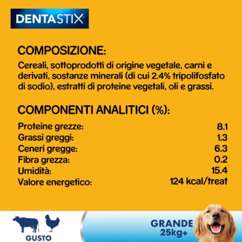 Pedigree Pedigree Dentastix Large per l'igiene orale del cane 14 co...