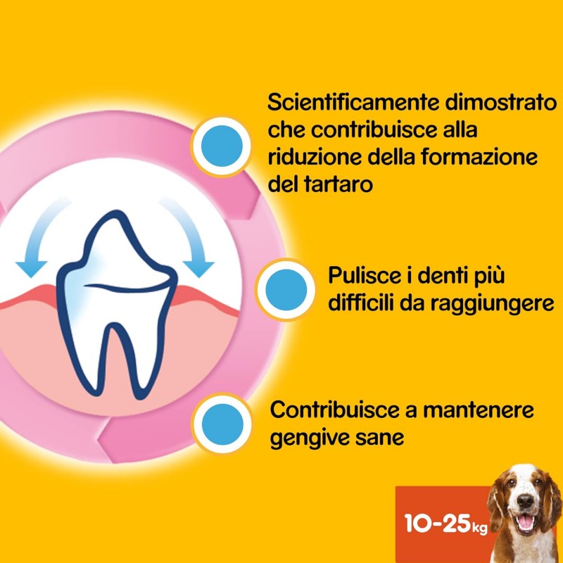 Pedigree Pedigree Dentastix Medium per l'igiene orale del cane 9 co...