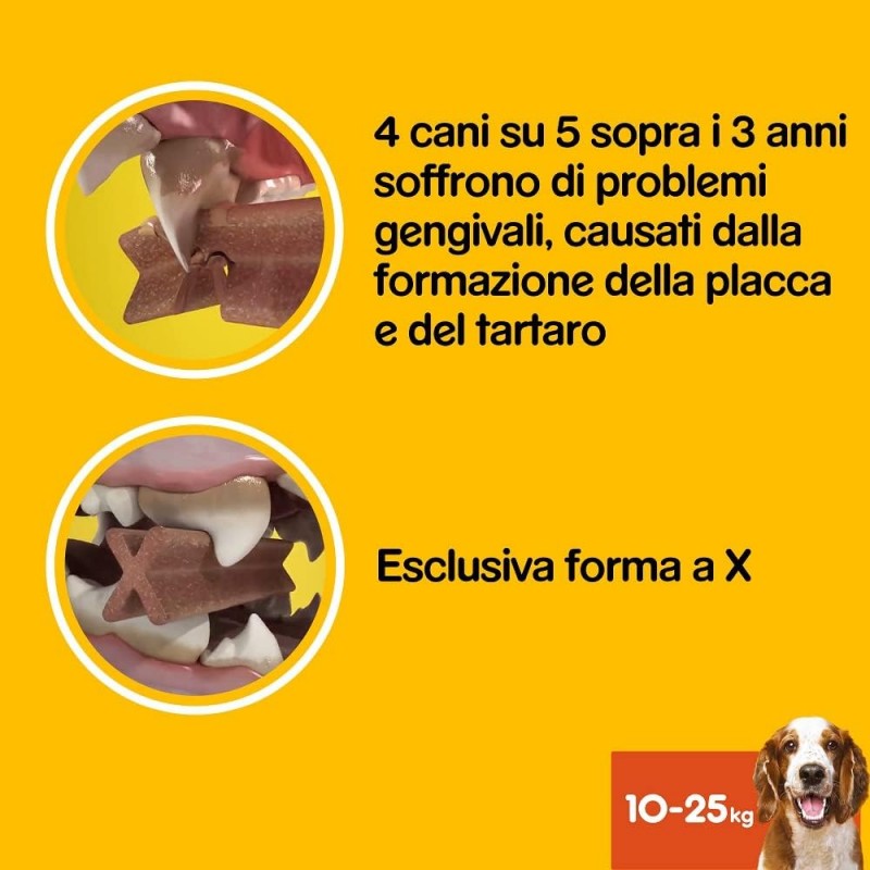 Pedigree Pedigree Dentastix Medium per l'igiene orale del cane 9 co...