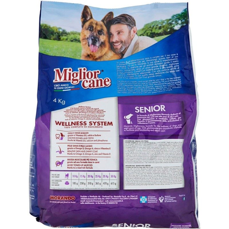 Miglior Cane Miglior Cane Senior crocchette con pollo 4 KG cibo cro...