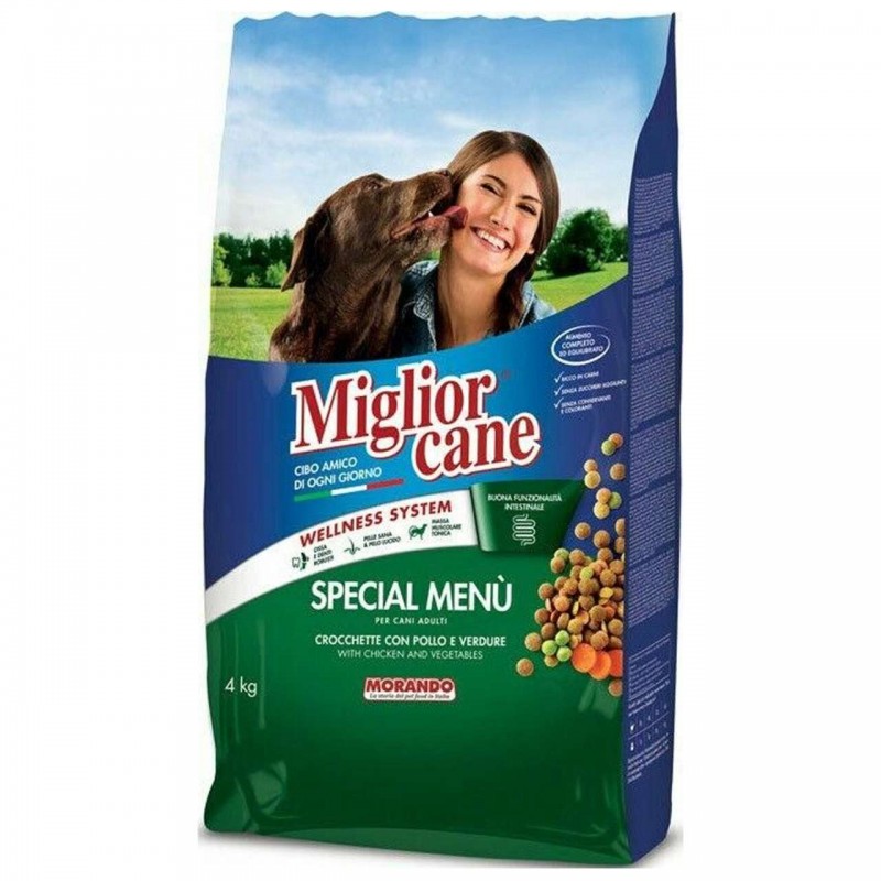 MIGLIOR CANE Crocchette Special Menù con pollo e verdure 4 Kg croccantini