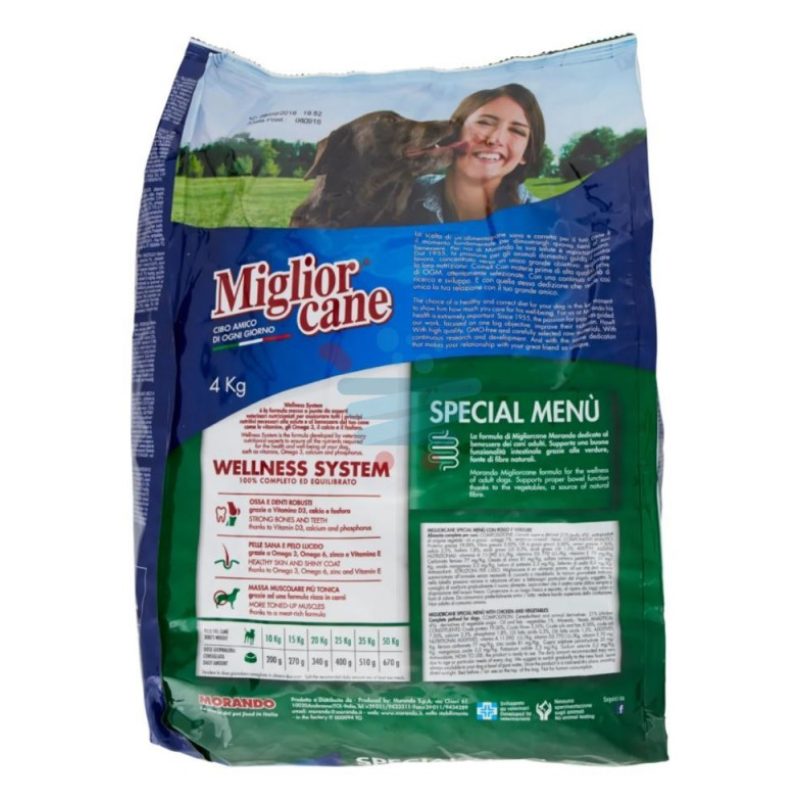 Miglior Cane MIGLIOR CANE Crocchette Special Menù con pollo e verdu...
