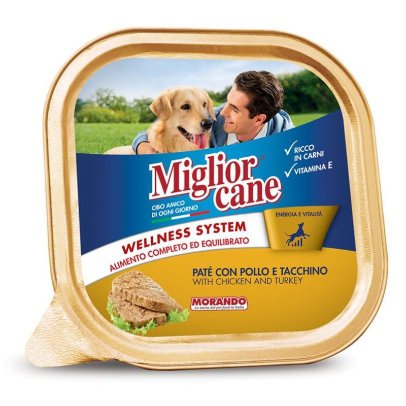 Miglior Cane Set 22 MIGLIOR CANE Patè' con pollo e tacchino vaschet...