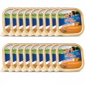 Set 18 MIGLIOR CANE Patè con vitello e carote vaschette da 300 grammi