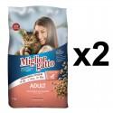 MIGLIOR GATTO Croccantini con salmone 2 confezioni da 2 Kg gatti adulti