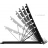 Harty Supporto PC portatile notebook regolabile stand in metallo pe...