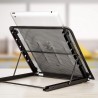 Harty Supporto PC portatile notebook regolabile stand in metallo pe...