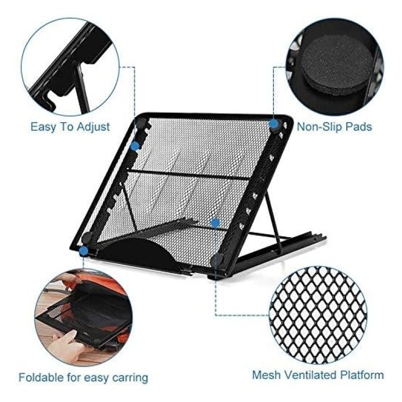 Harty Supporto PC portatile notebook regolabile stand in metallo pe...