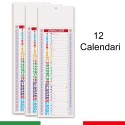 Calendario muro Olandese lungo e stretto 2025 ufficio casa pratico 12 Pezzi