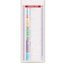 Calendario muro Olandese lungo e stretto 2025 ufficio casa pratico 12 Pezzi
