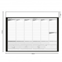 Planning settimanale maxi da Tavolo 5 PZ per Scrivania Ufficio Organizer casa