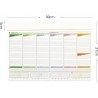 Harty Planning settimanale Da Tavolo 10 PZ per Scrivania Ufficio Or...