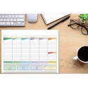 Planning settimanale Da Tavolo 10 PZ per Scrivania Ufficio Organizer 30x21 cm