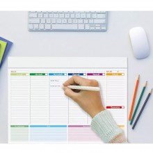 Planning settimanale Da Tavolo 10 PZ per Scrivania Ufficio Organizer 30x21 cm