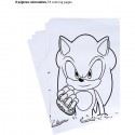 Sonic prime Set Cartoleria Da Colorare Per bambini arte scuola cancelleria
