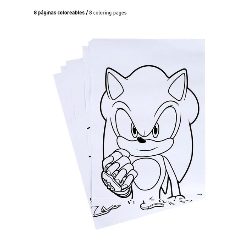 Cerdà Sonic prime Set Cartoleria Da Colorare Per bambini arte scuol...