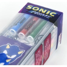 Sonic prime Set Cartoleria Da Colorare Per bambini arte scuola cancelleria