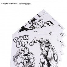 Marvel Set Cartoleria Da Colorare Supereroi Per bambini arte scuola cancelleria