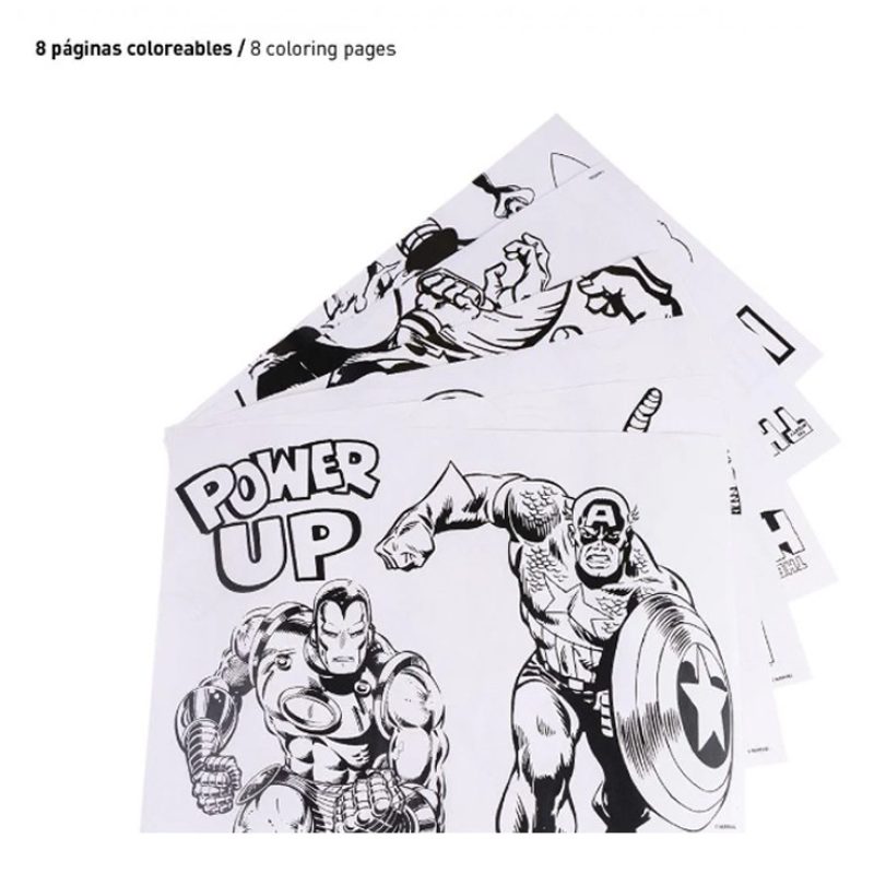 Cerdà Marvel Set Cartoleria Da Colorare Supereroi Per bambini arte ...