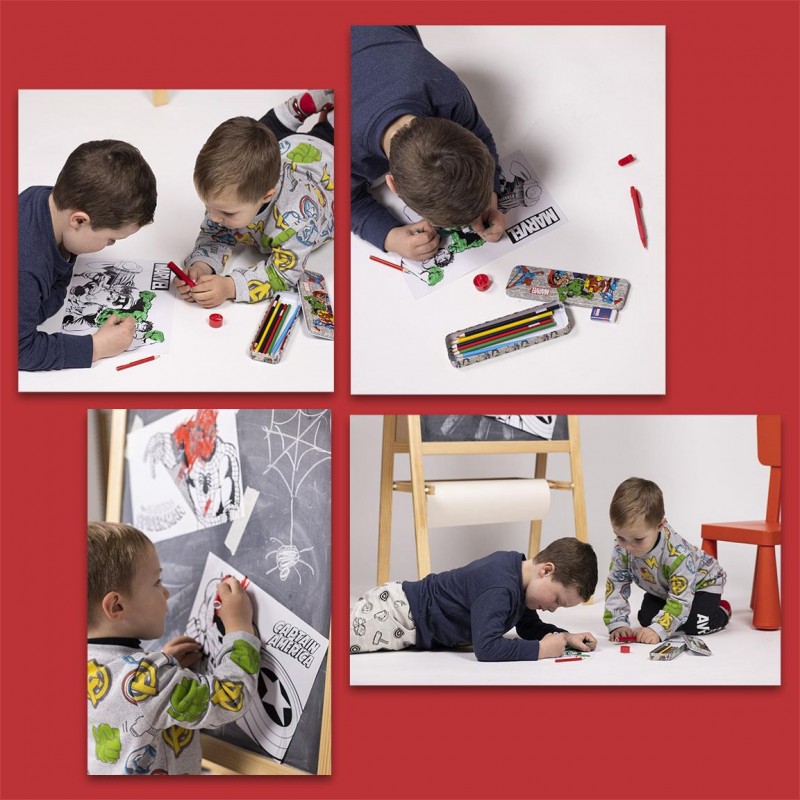 Cerdà Marvel Set Cartoleria Da Colorare Supereroi Per bambini arte ...