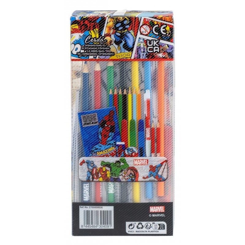 Cerdà Marvel Set Cartoleria Da Colorare Supereroi Per bambini arte ...