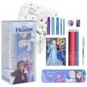 Frozen Set Cartoleria Con Pennarelli Colori Bambini colorare principesse Disney