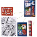 Set cancelleria bambini ufficiale Marvel Avengers matite colorate scuola arte