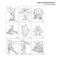 Set cancelleria bambini ufficiale Sonic Prime materiale scuola da colorare