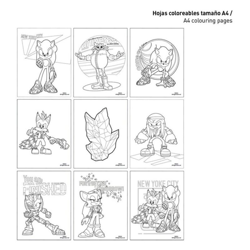 Cerdà Set cancelleria bambini ufficiale Sonic Prime materiale scuol...