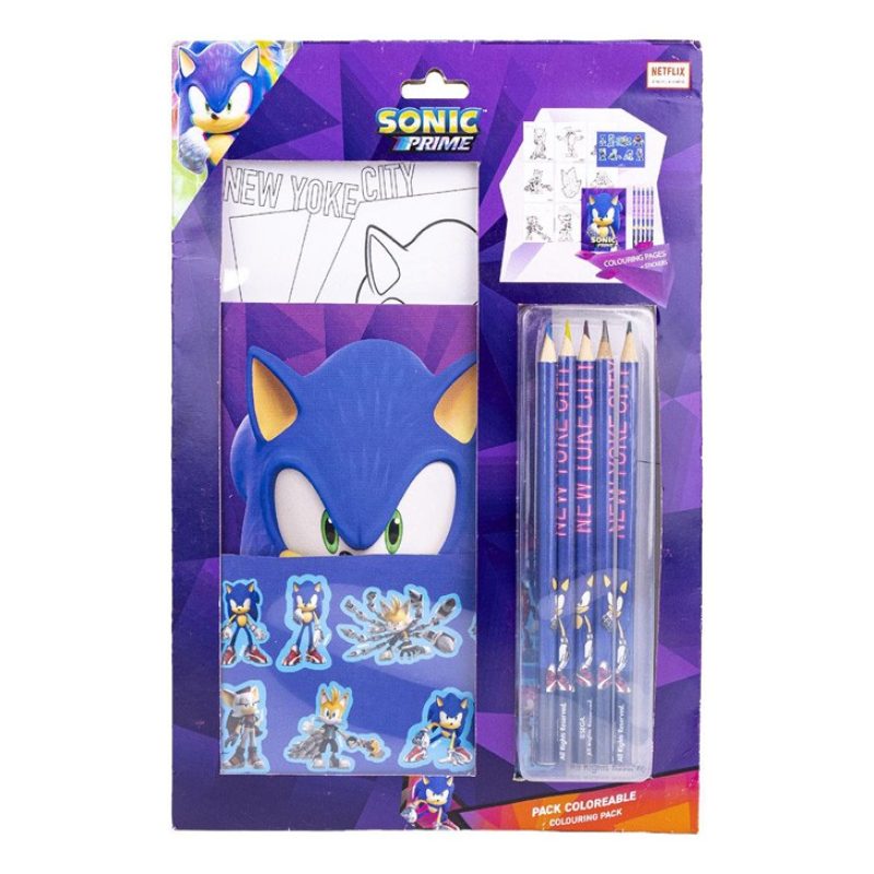 Cerdà Set cancelleria bambini ufficiale Sonic Prime materiale scuol...