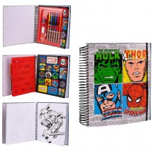 Set 4 Penne Marvel Avengers: Iron Man, Hulk, Spiderman E Capitan America - Regalo Originale