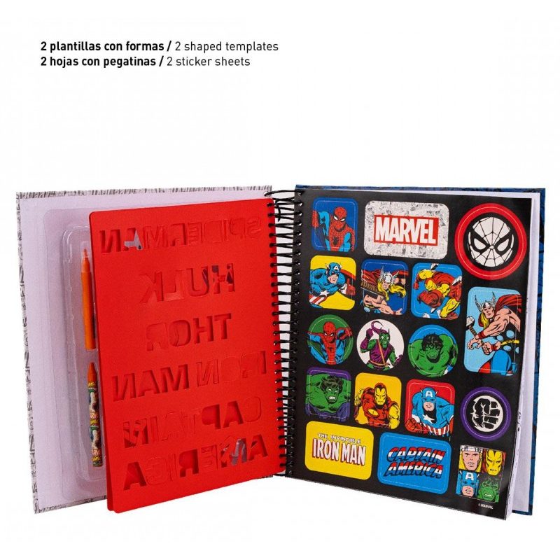 Cerdà Set cancelleria bambini Album ufficiale Marvel Avengers matit...