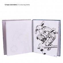 Set cancelleria bambini Album ufficiale Marvel Avengers matite pennarelli colori