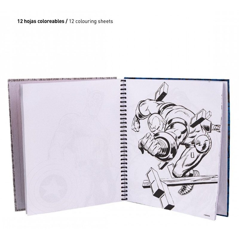 Cerdà Set cancelleria bambini Album ufficiale Marvel Avengers matit...