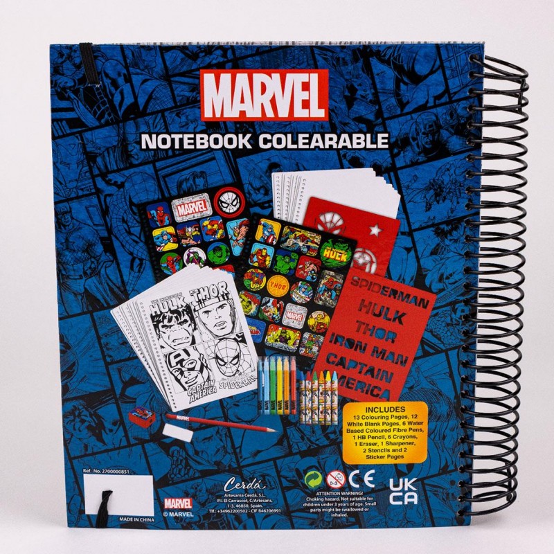 Cerdà Set cancelleria bambini Album ufficiale Marvel Avengers matit...