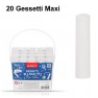 Harty Confezione 20 pezzi Maxi Gessi Gessetti Bianchi Scuola Lavagn...