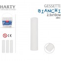 Confezione 20 pezzi Maxi Gessi Gessetti Bianchi Scuola Lavagna Bambini