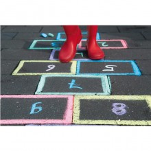 Set Confezione 20 Maxi Gessi Gessetti colorati scuola disegno lavagna Bambini