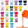 Harty Colori a dita 6 colori da 50 ml in barattoli per bambini lava...