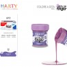 Harty Colori a dita 6 colori da 50 ml in barattoli per bambini lava...