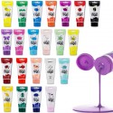 Colori a dita 6 colori da 75 ml in tubetti per bambini lavabili vari colori